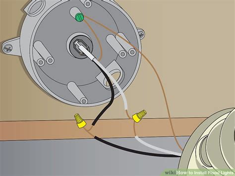 round junction box for floodlight|how to wire flood light outlet.